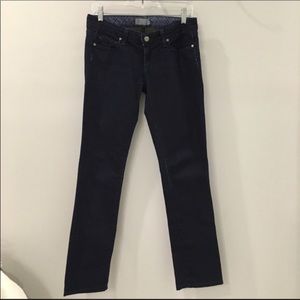 Paige Denim Blue Heights Low Rise Skinny Jeans 28